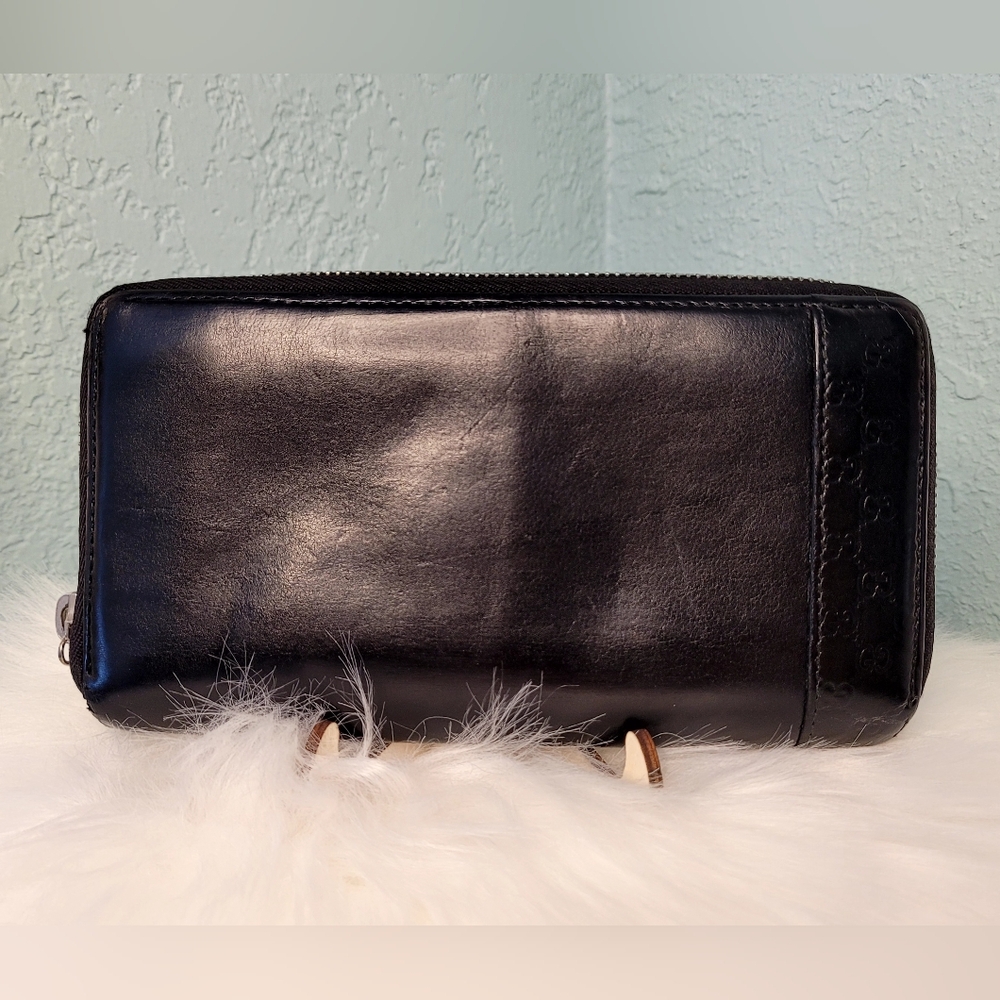 GUCCI Guccissima Leather Long Zip Around Wallet